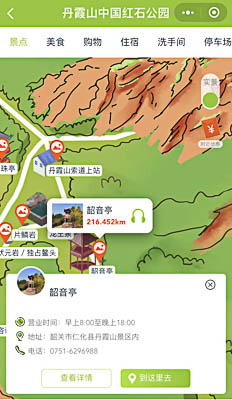 张家港景区手绘地图智慧导览和语音结合，让景区“活”起来