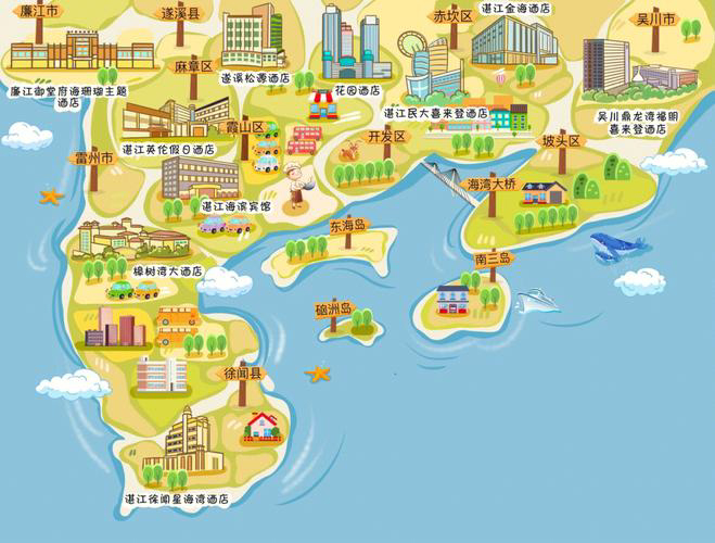 张家港手绘地图旅游的艺术指南